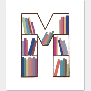 M Bookcase Posters and Art